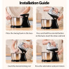 Batidora SUNATUR 3.5L: Potente 2 en 1 para hornear y mezclar